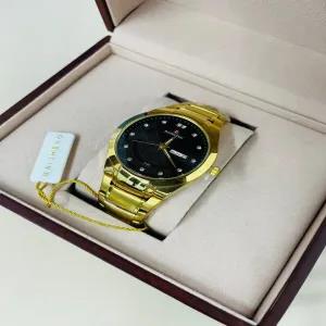 Gold New Mens And Boys Casual Day&Date Gold/Black/Rose Gold