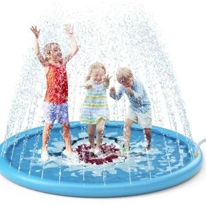 Summer Outdoor Water Spray Sprinkle Mat for Boys & Girls