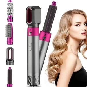 5 in 1 Hair Comb Set Wet Dry Straightening 3 Temperature