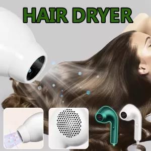 EarBuds Electric Hair Dryer Hot/Cold Wind