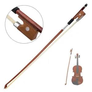 Neutral Violin Bow(Octagonal) Horse Hair Wood Stick, Violin