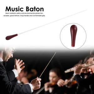 White 38cm Rosewood Professional Music Conductor Batons, Rhy