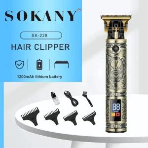 Sokany SK-228 Rechargeable Trimmer Clipper Hair Cutter