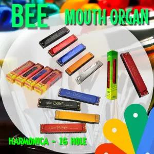 Multicolor Bee 16 Holes Simple Tone Quality Harmonica Mouth