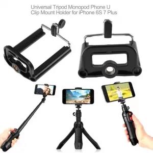 Camera Stand Clip Bracket Holder Monopod Tripod Mount Adapte