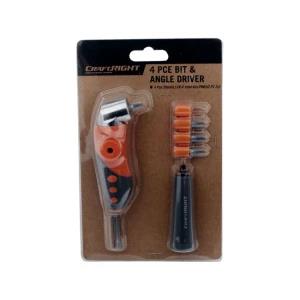 Craftright 4 Piece Bit And Angle Driver