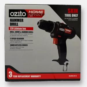 Ozito 12V Hammer Drill with Battery & Charger