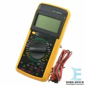 Yellow Dt9205A Professional Lcd Digital Multimeter Electric