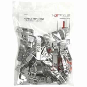 Hafele Full Overlay 105 Hinge 10 Piece Clip On