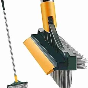 3 in 1 Floor Scrub Brush with Squeegee, 120 Rotating