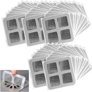 50 pcs Disposable Hair Catcher Sticker for Drain, Shower Dra