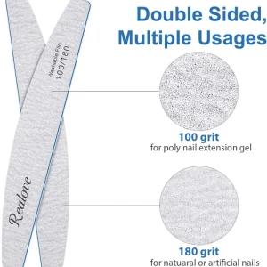 100/180 Grit Nail Files and Buffers for Acrylic Nails