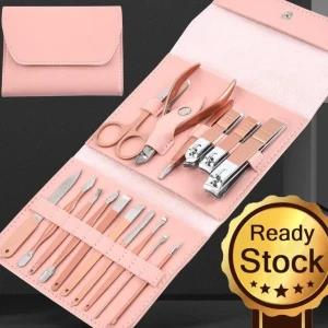 16 PCS Nail Clipper Kit Manicure Pedicure Tools Sets