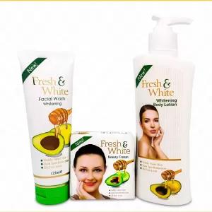 Fresh and White Beauty Cream , Body Lotion and Face Wash - H
