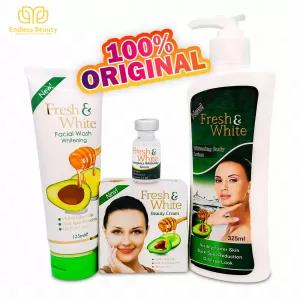 Fresh and White Beauty Cream , Body Lotion , Face Wash and E