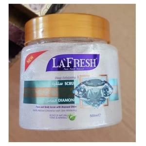 Lafresh Diamond Scrub 2 In 1 Face & Body Scrub 500ml