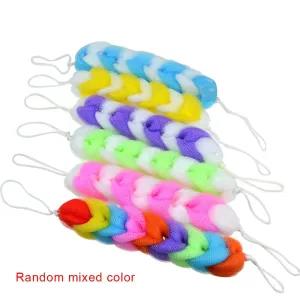 Multicolor Bath Shower Soft Body Back Scrubber 30cm (Pack of 6)