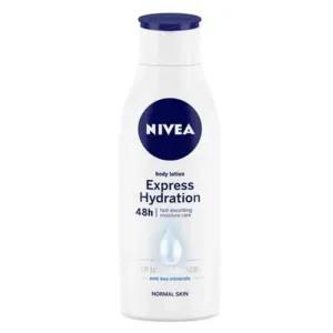 White NIVEA Body Lotion Express Hydration 48H 400Ml