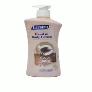 LA FRESH COCOA BUTTER HAND & BODY LOTION 550ML