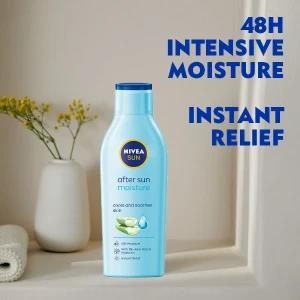 NIVEA After Sun Lotion 200ml Sunbath Organic Hyaluronic