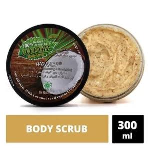 Wokali Coconut Face & Body Scrub 300ml Moisturizing
