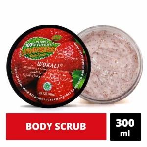 Wokali Strawberry Face & Body Scrub 300ml Moisturizing