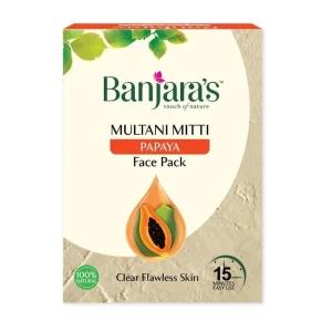 Banjara's Multani Mitti + Papaya Face Pack Powder 100gms