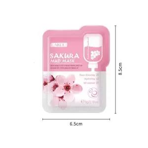 Laikou Japan Sakura Mud Face Mask 5Pcs Anti Wrinkle