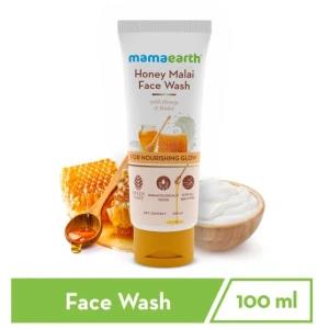 Mamaearth Honey Malai Face Wash 100ml Nourishing Glow