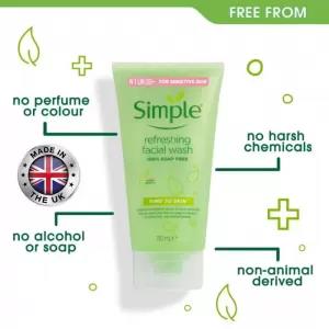 SIMPLE KIND TO SKIN REFRESHING FACIAL WASH GEL 150ML