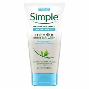 Simple Water Boost Micellar Facial Gel Wash Hydrating Cleanser