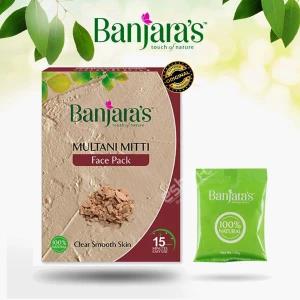 BANJARAS - MULTANI MITTI FACE PACK POWDER - 100G