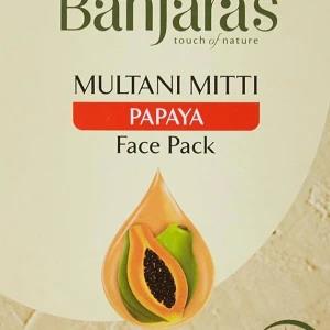 Banjaras Multani Mitti Papaya Face Pack Powder 100g