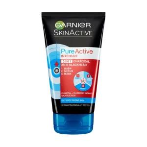 GARNIER Pure Active 3-in-1 Cleanser Charcoal - 150 ml