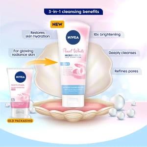 NIVEA Pearl White Microbubbles 5 in 1 Deep Clean Foam