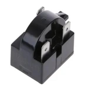 Black Refrigerator Compressor PTC Starter Relay (2 Pin)
