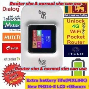 PIXLINK PH314-E LCD 4G LTE Pocket Router 3000mAh