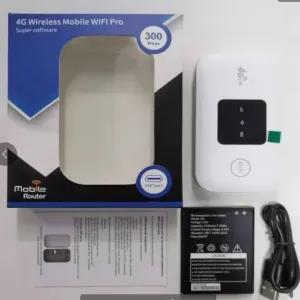 White wifi Pocket Router Pixlink 319-E Portable 4G LTE
