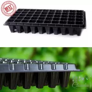 Black 50 Holes 1 Pcs Thick Black Seedling Tray Seedling Nur