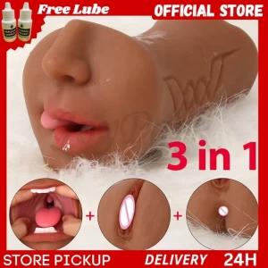 3 Holes Pussy ,Anus ,Blowjob ,Artificial Vagina sex toy
