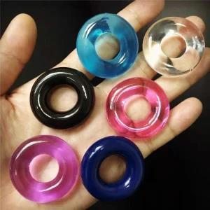 2Pcs Silicone Penis Ring Set sex Toys Cock Rings Men