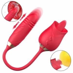 Bullet Licking & Thrusting G Spot Vibrator Anal Toys