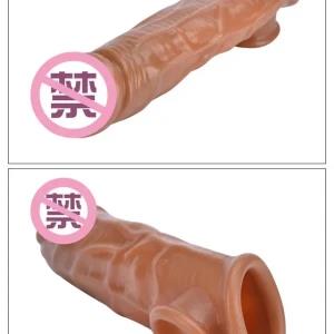 condom Reusable Penis Sleeve Male Enlargement