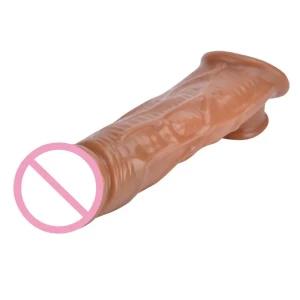 condom Reusable Penis Sleeve Male Enlargement