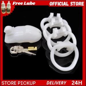 Male Chastity Cage with Binding Loop Ring