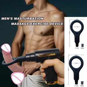 Male Masturbation Ring for Massage Gun