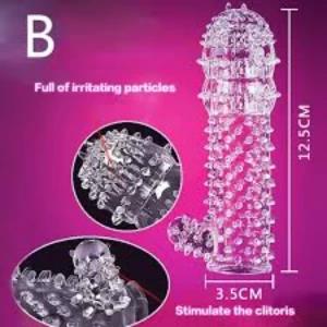 Reusable Dotted Condom - Ejaculation Delay Penis Sleeve