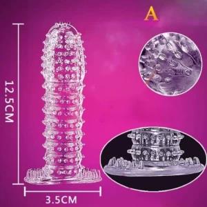 Reusable Dotted Condom - Ejaculation Delay Penis Sleeve