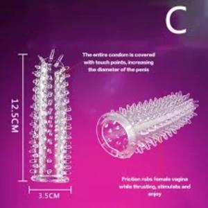 Reusable Dotted Condom - Ejaculation Delay Penis Sleeve