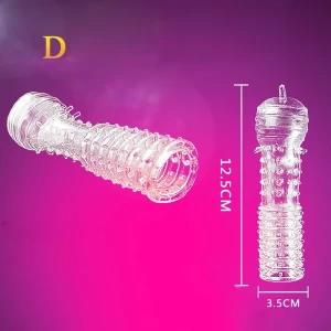 Reusable Dotted Condom - Ejaculation Delay Penis Sleeve